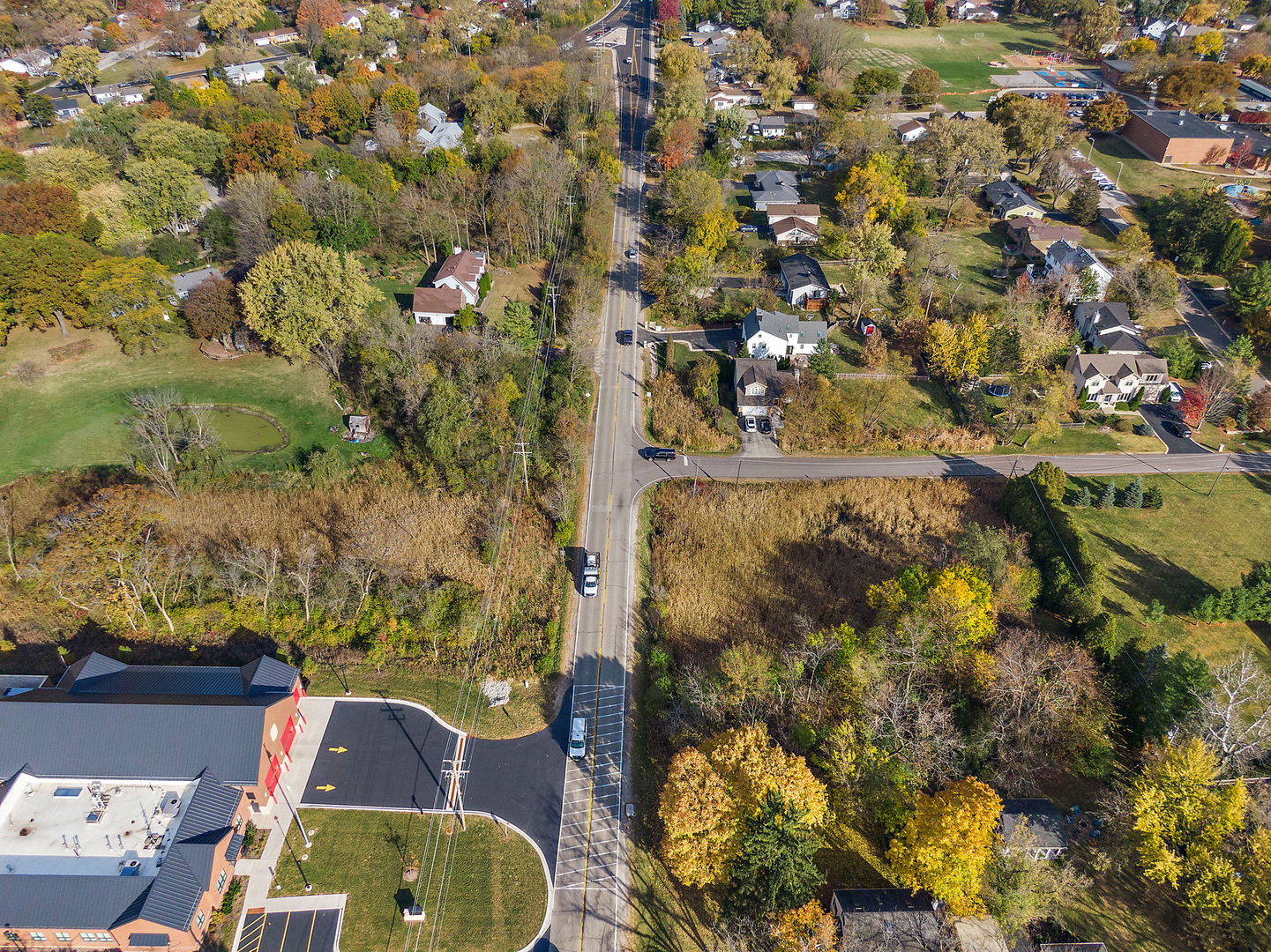 1001-1003 South Barrington Road Barrington, IL 60010 - Photo 6 of 7 an aerial view of residential houses with outdoor space