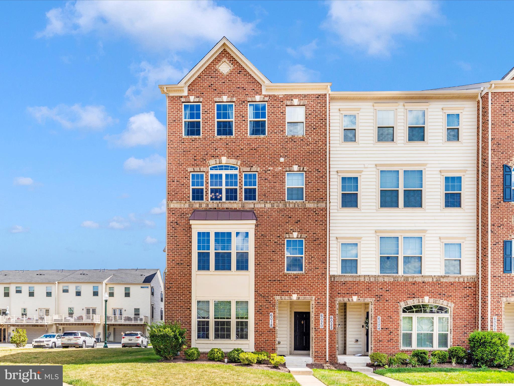 a front view of a building