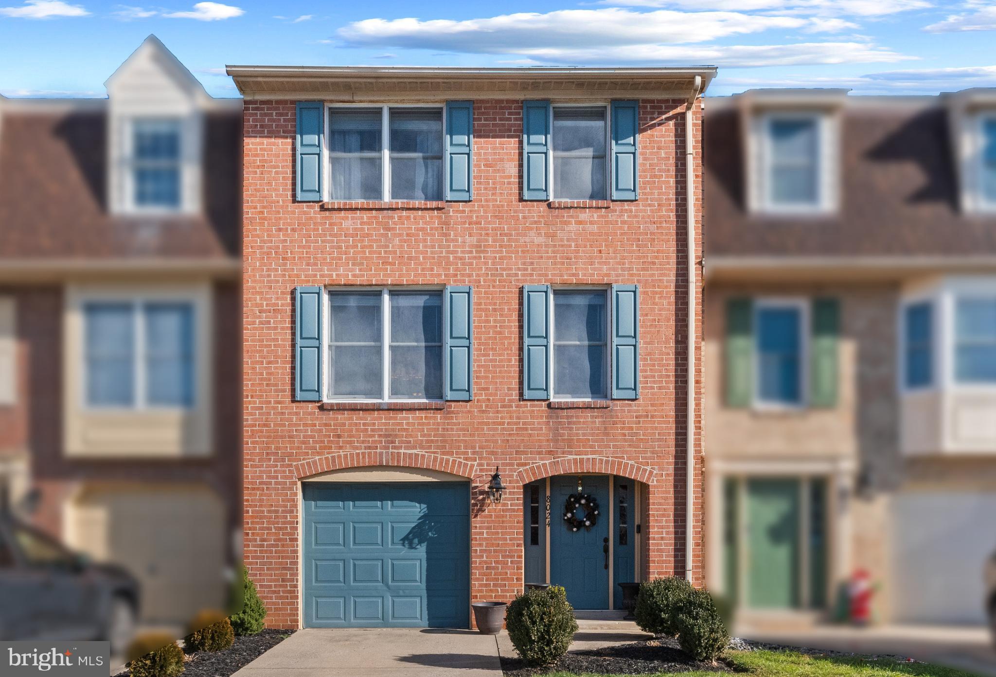 a front view of a house