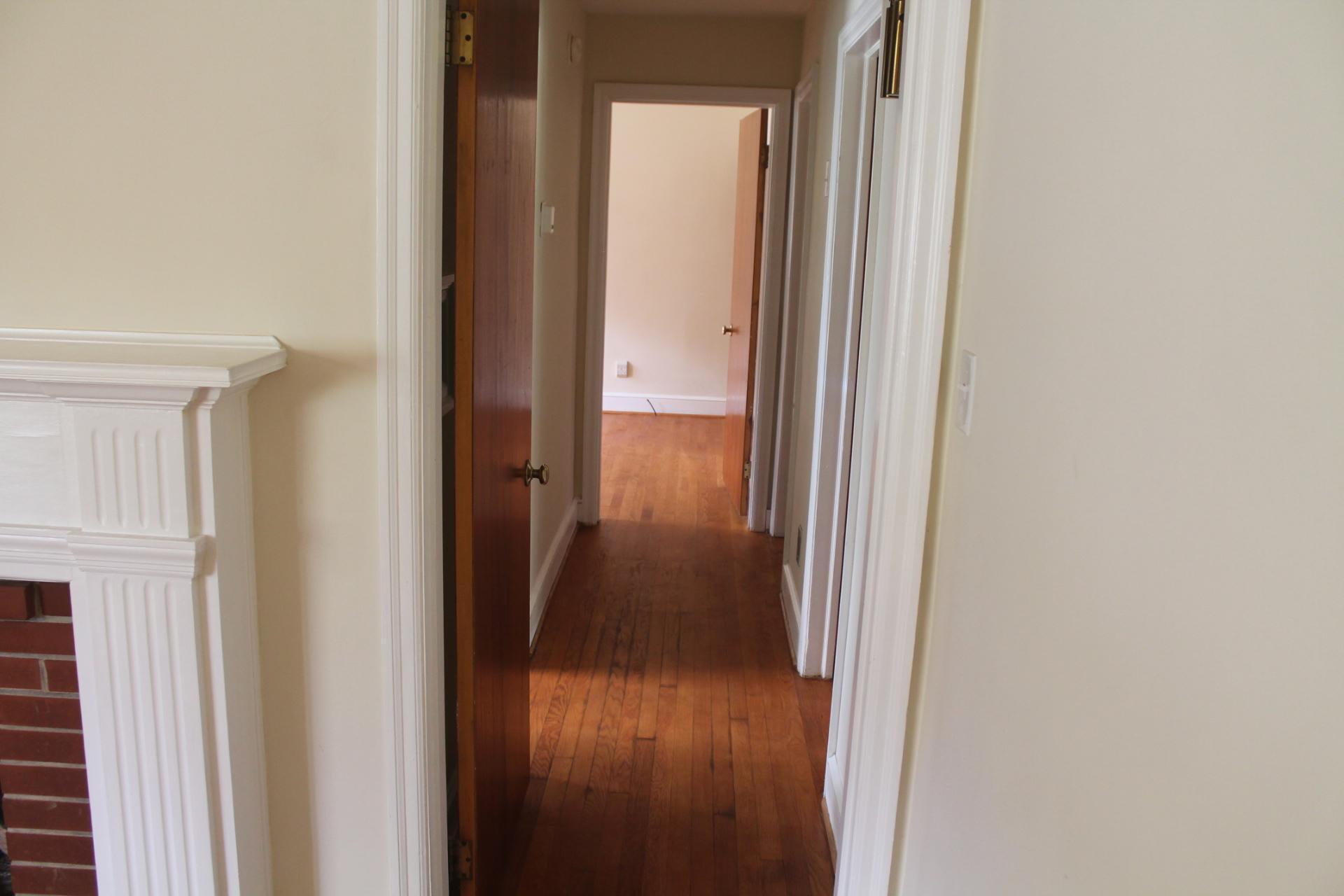 109 Villa Road Ridgeway, VA 24148 - Photo 15 of 32 a view of a hallway with wooden floor