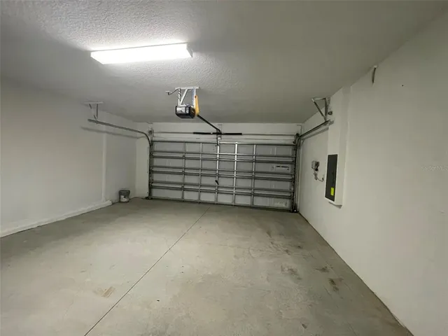 a view of a garage
