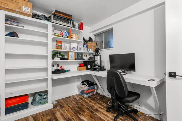 a room with storage and utility