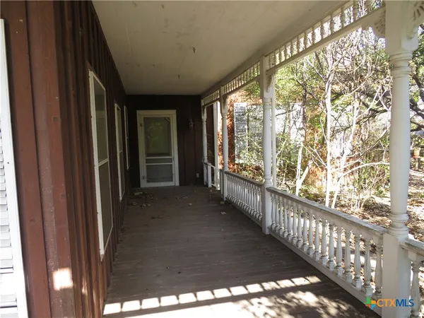 a view of a porch