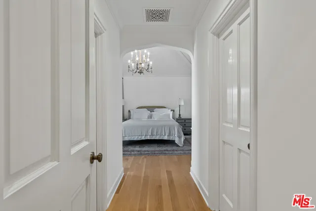 a view of a bathtub in a bathroom