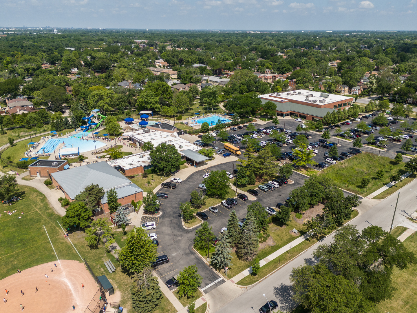 516 Engel Boulevard Park Ridge, IL 60068 - Photo 27 of 51 an aerial view of a city with mountains