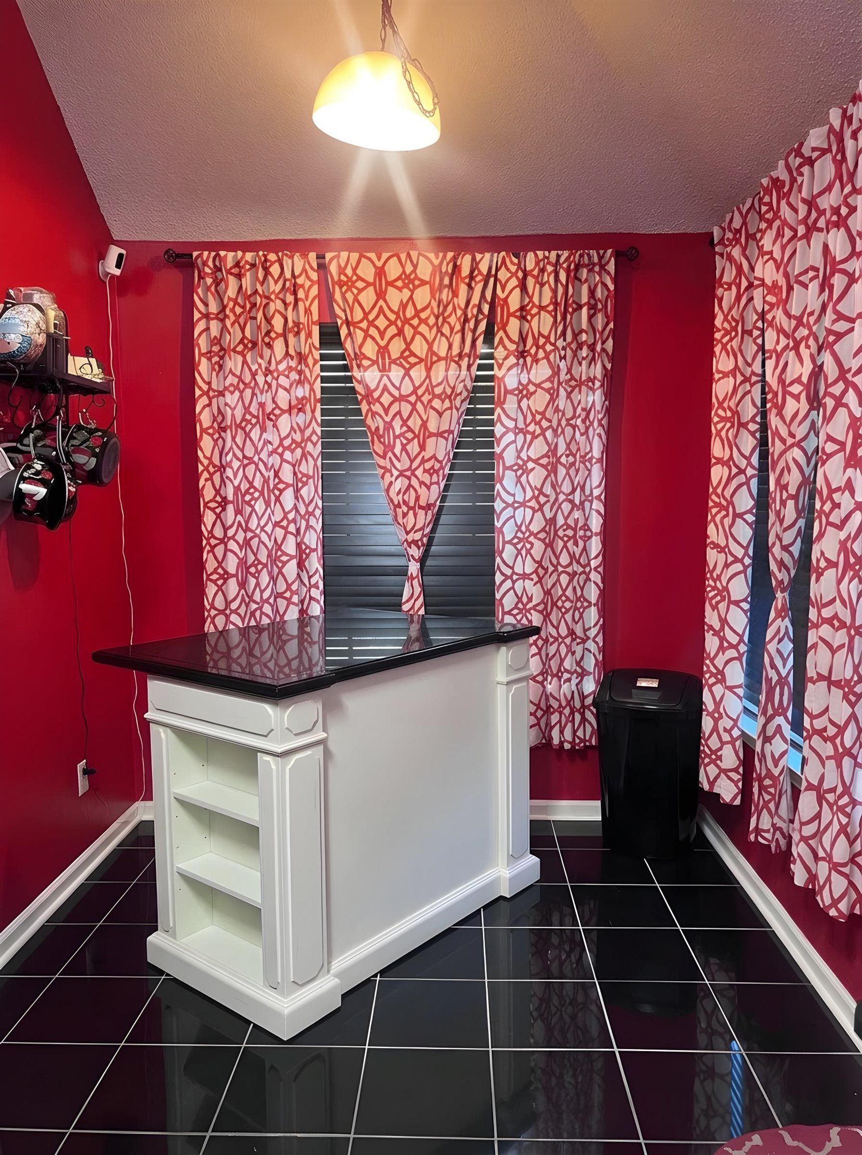 4005 Long Creek Road Memphis, TN 38125 - Photo 11 of 37 Unfurnished dining area featuring a textured ceiling and dark tile patterned floors