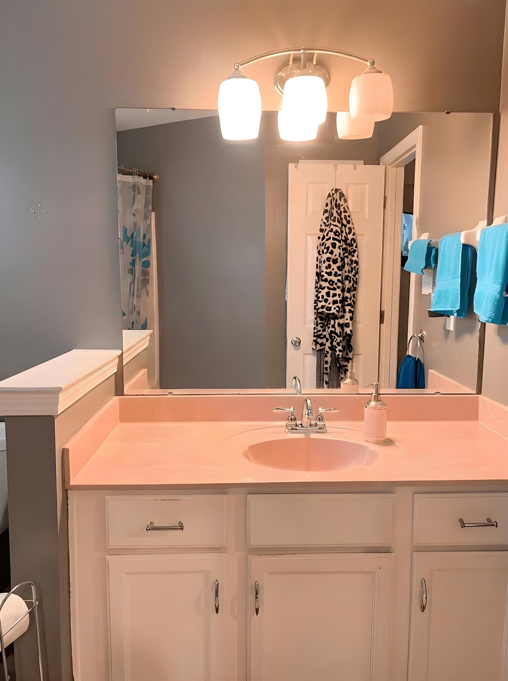 4005 Long Creek Road Memphis, TN 38125 - Photo 31 of 37 Full bathroom featuring vanity and curtained shower