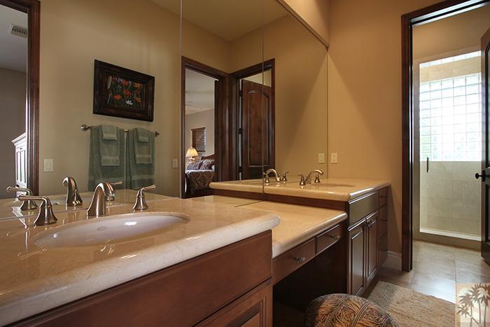 57990 Troon La Quinta, CA 92253 - Photo 20 of 30 a bathroom with a sink and a mirror