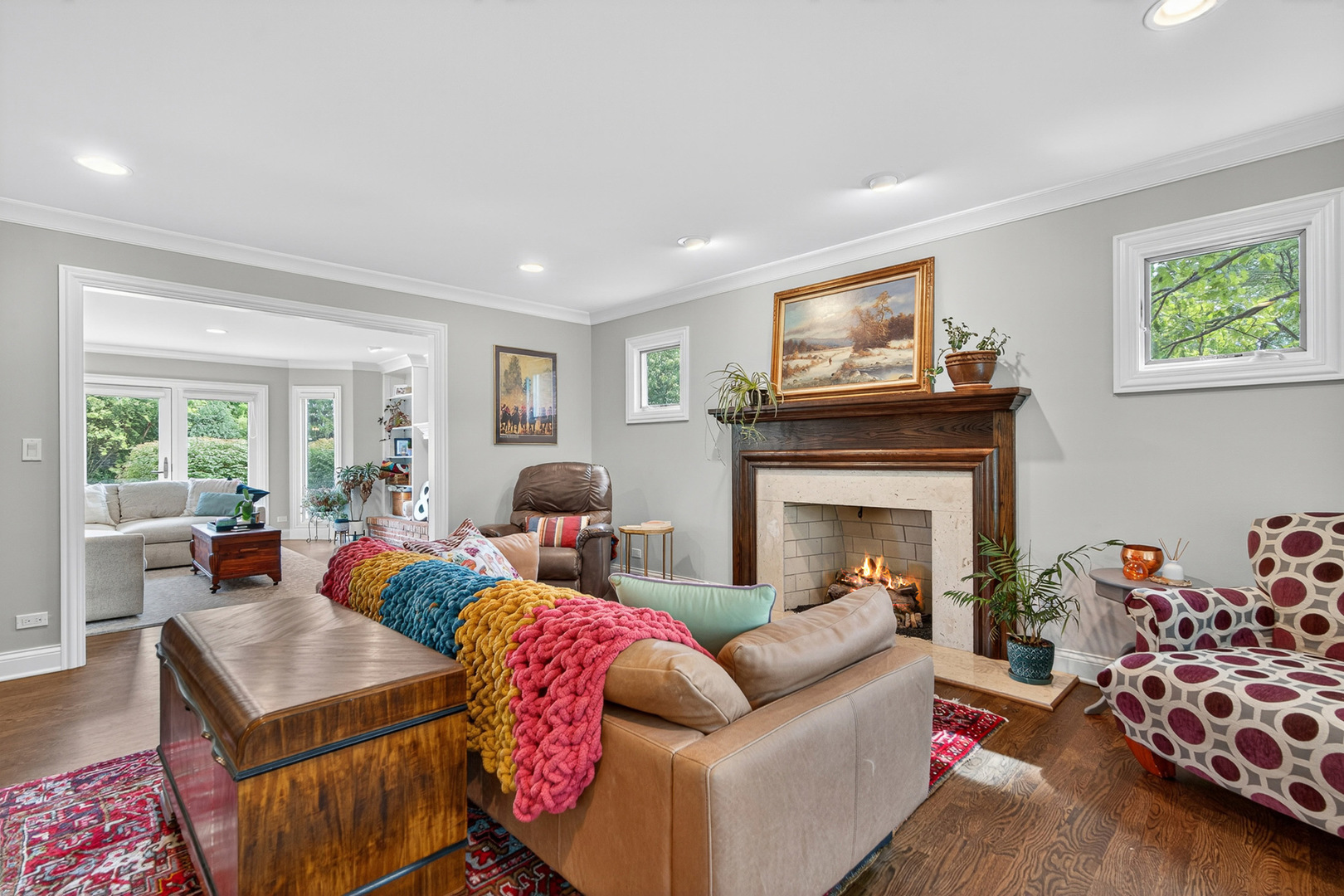 20633 North Primrose Court Deer Park, IL 60010 - Photo 14 of 43 a living room with furniture fireplace and a window