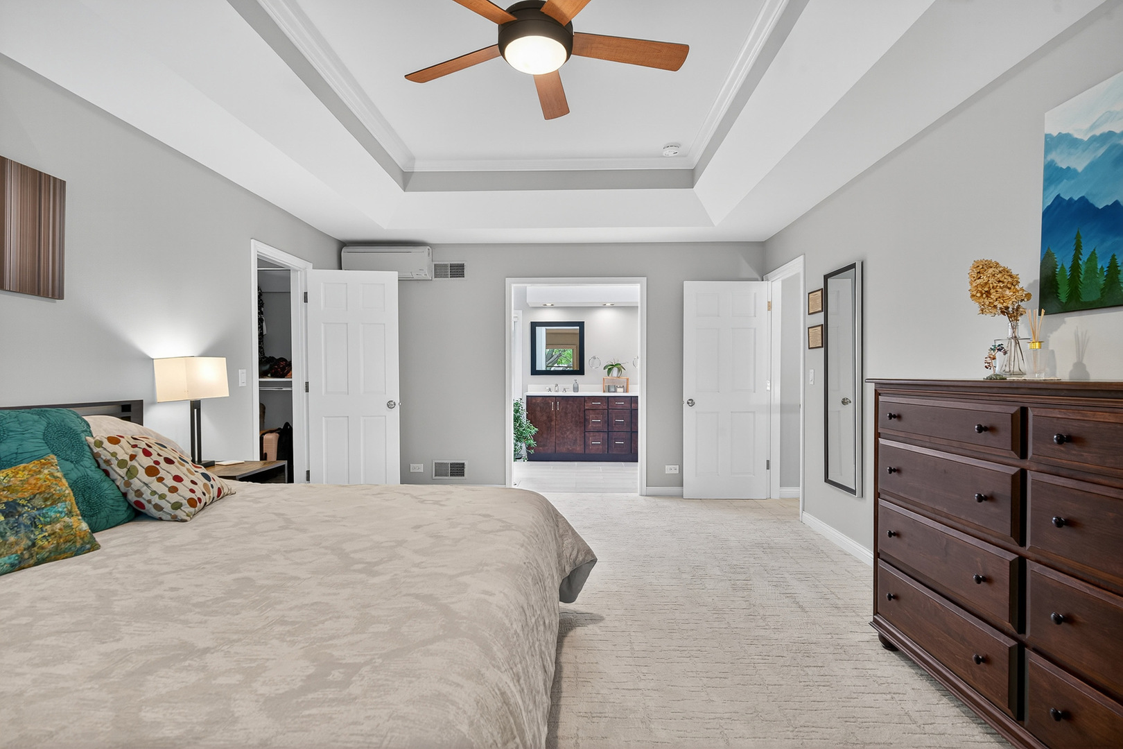 20633 North Primrose Court Deer Park, IL 60010 - Photo 19 of 43 a spacious bedroom with a large bed and a dresser