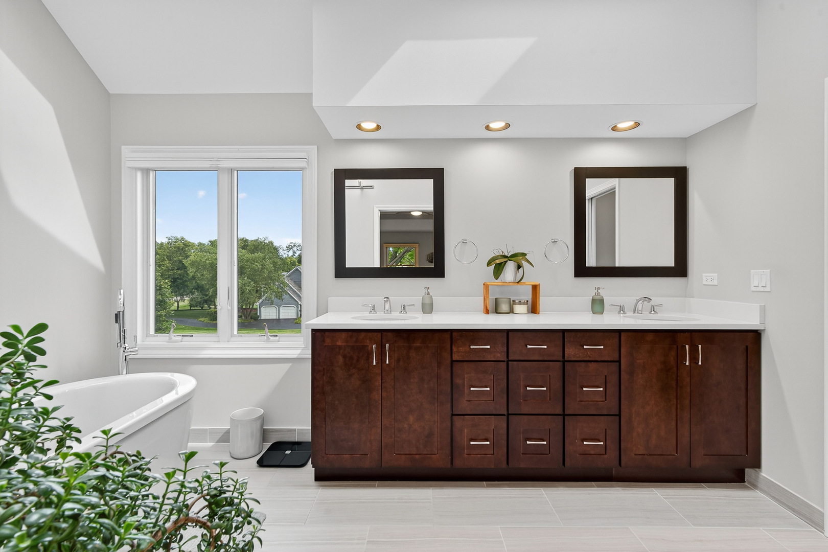 20633 North Primrose Court Deer Park, IL 60010 - Photo 20 of 43 a bathroom with a sink and a mirror