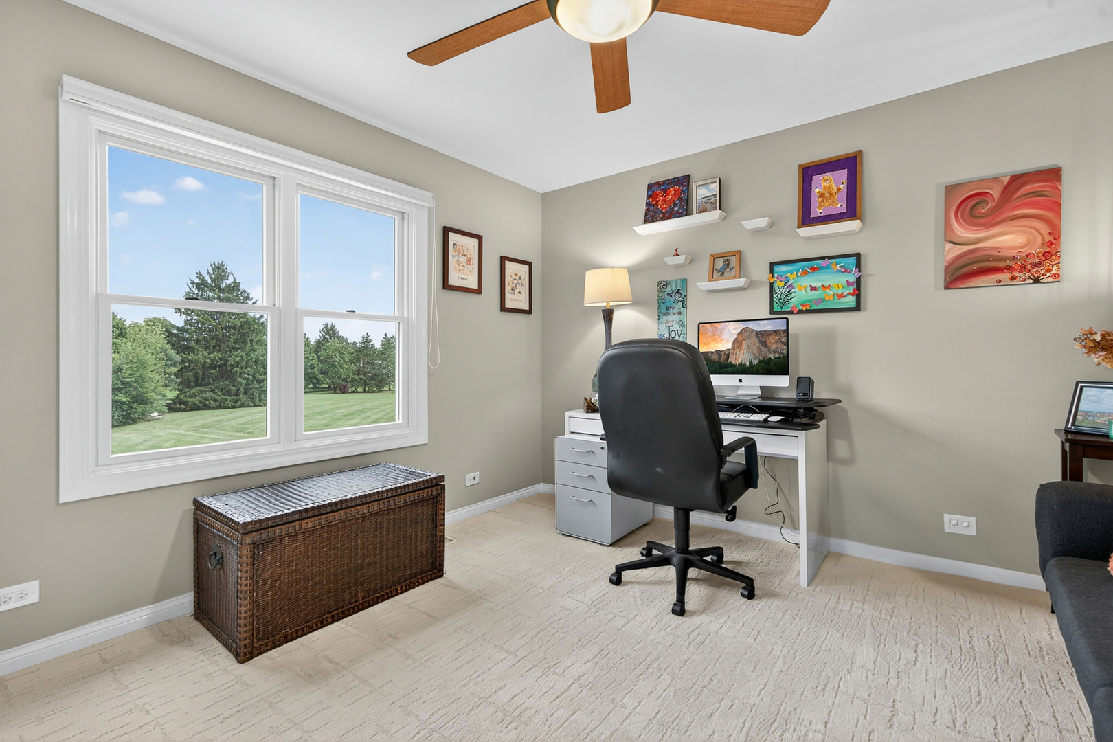 20633 North Primrose Court Deer Park, IL 60010 - Photo 26 of 43 a workspace with furniture hardwood and a window