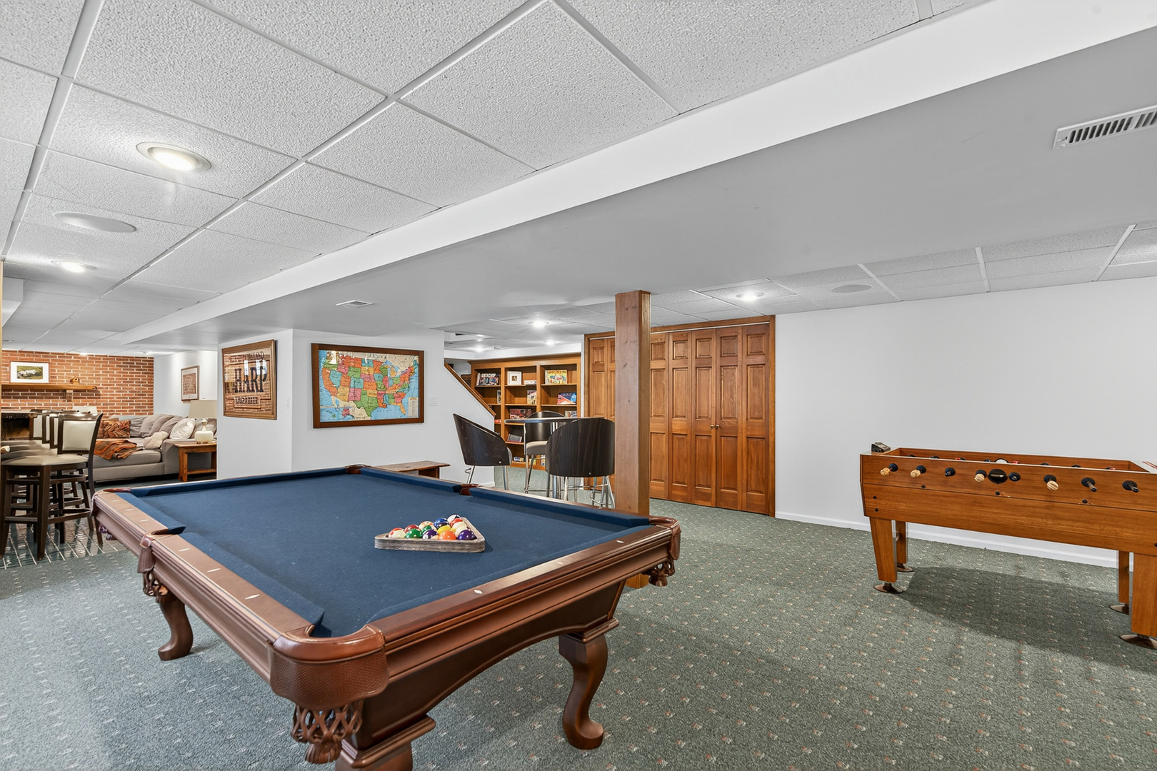 20633 North Primrose Court Deer Park, IL 60010 - Photo 32 of 43 a living room with furniture pool table and window
