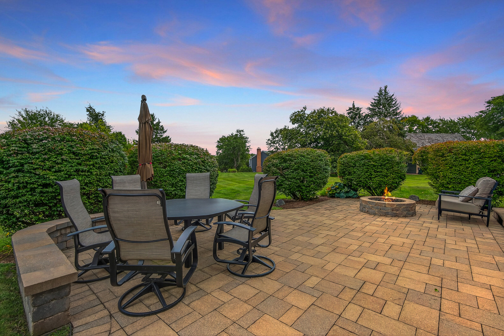 20633 North Primrose Court Deer Park, IL 60010 - Photo 36 of 43 a view of a patio with table and chairs and potted plants