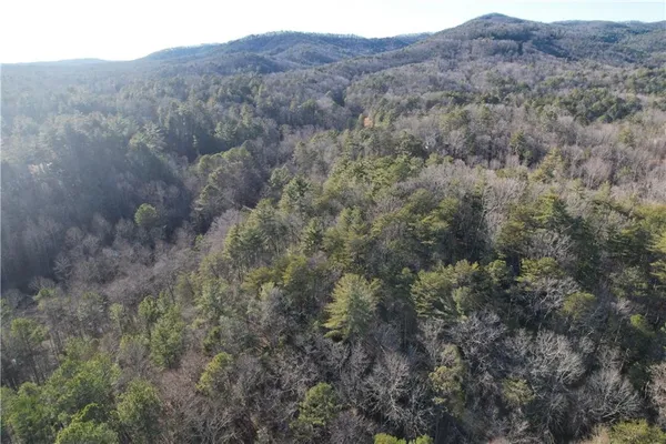 a view of a large mountain in the distance
