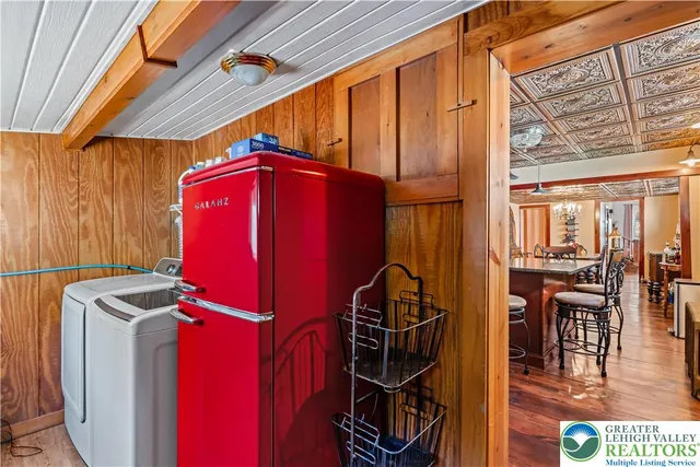 a backyard of a house with seating space