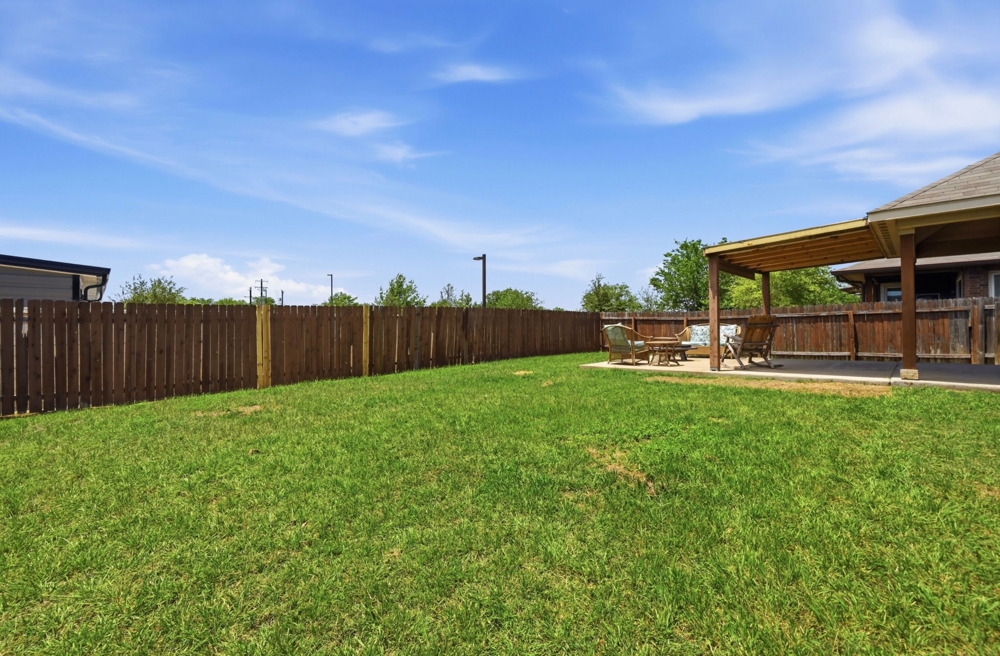 877 Hot Spring Valley Buda, TX 78610 - Photo 27 of 36 a view of a garden with an outdoor space