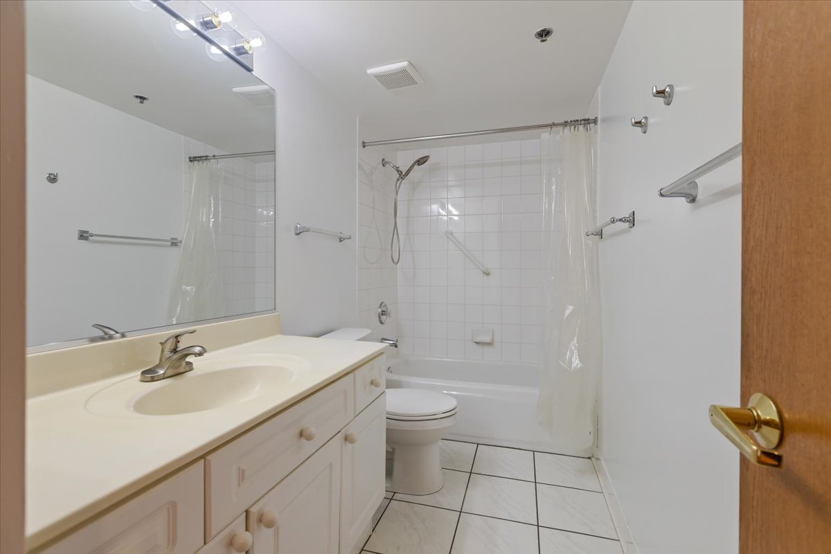 5 South Pine Street, Unit 509 Mount Prospect, IL 60056 - Photo 21 of 31 a bathroom with a sink a toilet and shower