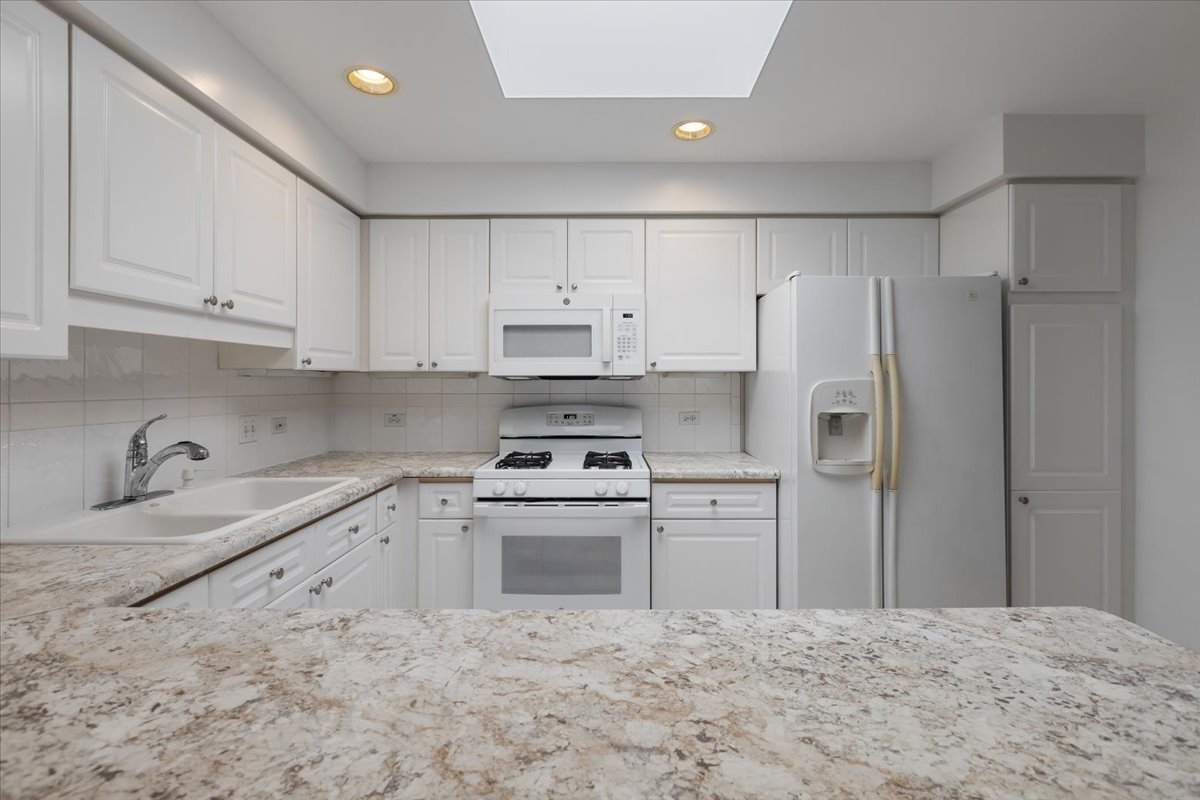 5 South Pine Street, Unit 509 Mount Prospect, IL 60056 - Photo 10 of 31 a kitchen with white cabinets and stainless steel appliances