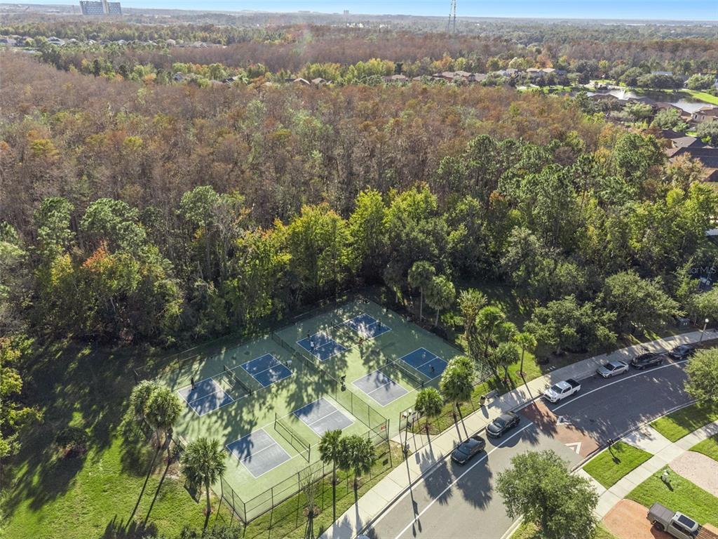 10866 Sunset Ridge Lane Orlando, FL 32832 - Photo 9 of 74 an aerial view of residential house with outdoor space and trees