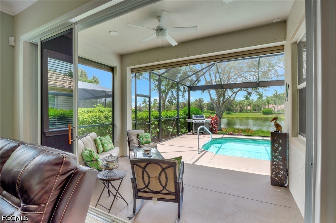 11230 Suffield Street Fort Myers, FL 33913 - Photo 27 of 42 a living room with furniture and a garden