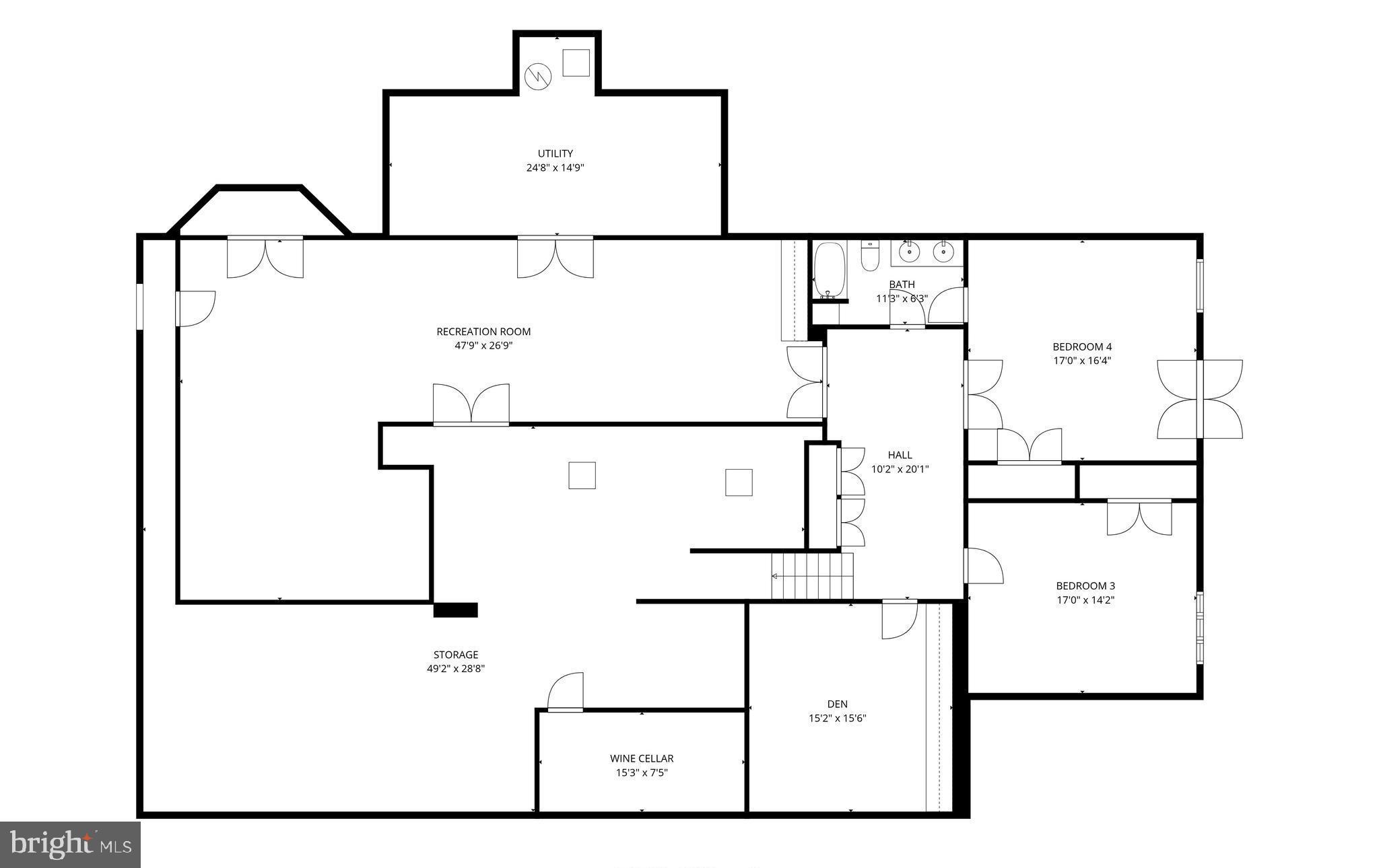 2910 Hunter Mill Road White Hall, MD 21161 - Photo 51 of 51 Lower level floor plan