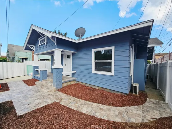 a view of a house with a patio