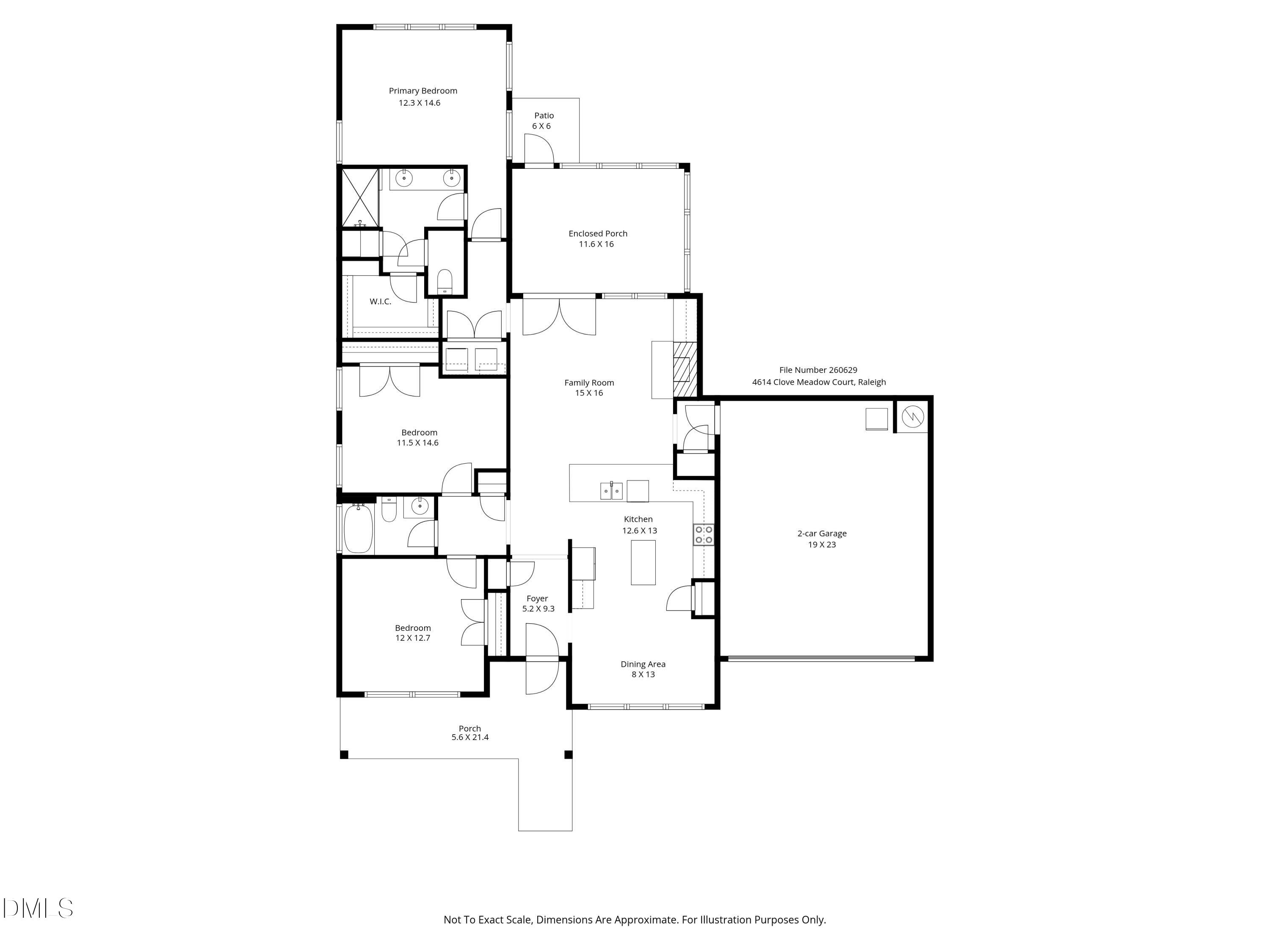 4614 Clove Meadow Court Raleigh, NC 27604 - Photo 51 of 51 260629 floorplan