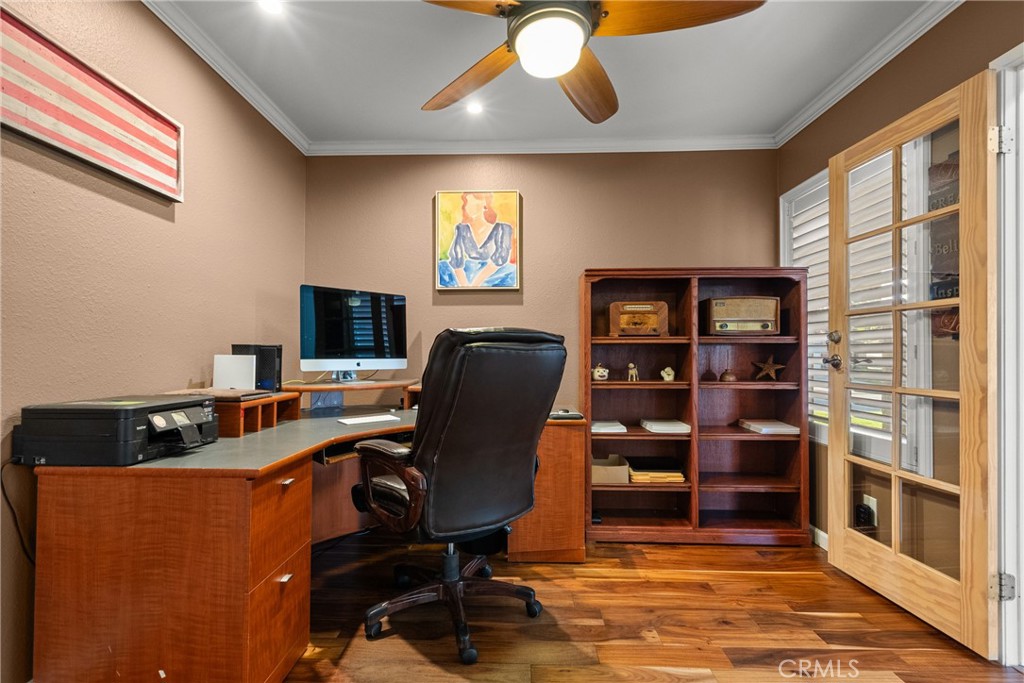 31436 Arrow Point Drive Castaic, CA 91384 - Photo 35 of 76 a view of a workspace with furniture and a window