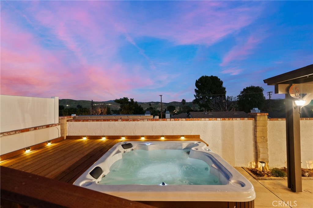 31436 Arrow Point Drive Castaic, CA 91384 - Photo 53 of 76 a view of a swimming pool with a yard and mountain view
