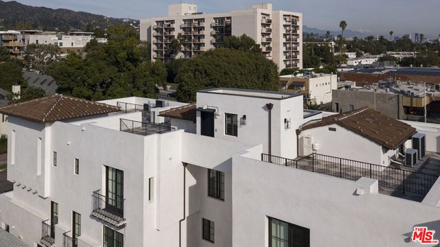 a view of a city with tall buildings