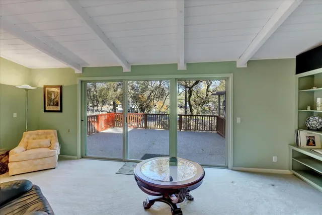 a view of a lake with trees