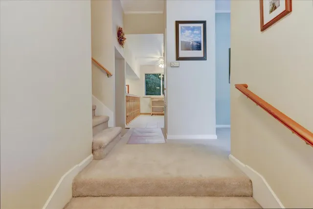 a view of a dining room with furniture wooden floor and chandelier