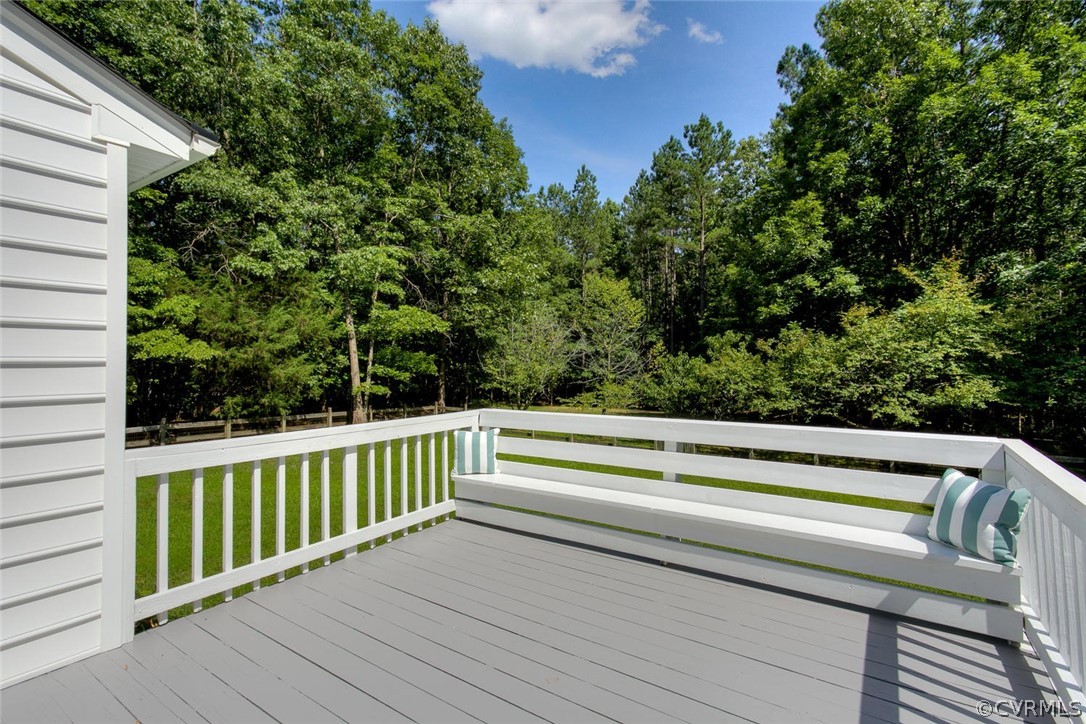 9211 Cattail Road Chesterfield, VA 23838 - Photo 30 of 37 a view of outdoor space with deck and trees