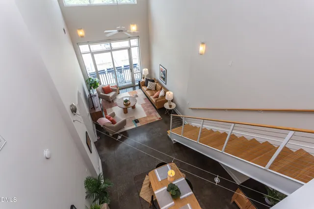 a room with a table and chairs