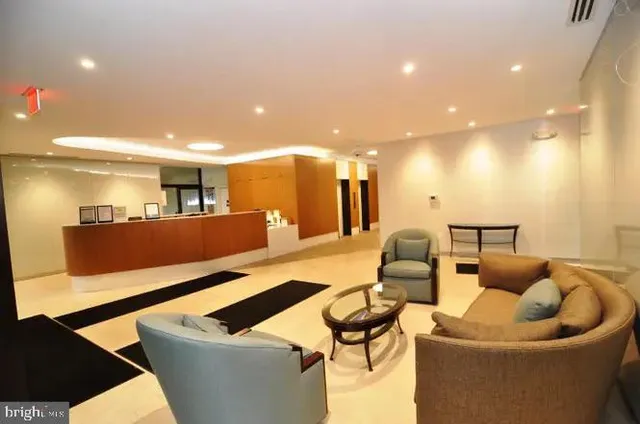 a view of outdoor space with seating area