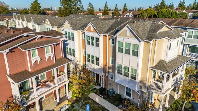 a view of a city with a mountain
