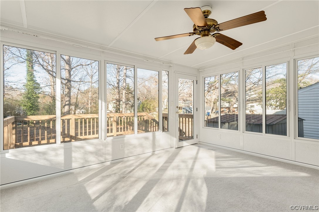 9510 Riddle Road Chesterfield, VA 23832 - Photo 8 of 20 a view of empty room with wooden floor and fan