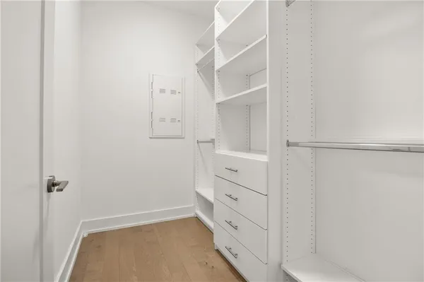 a view of closet area