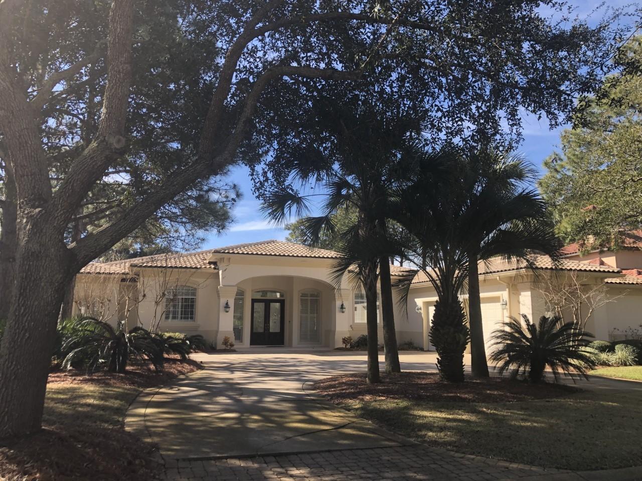 a view of a building with a outdoor space