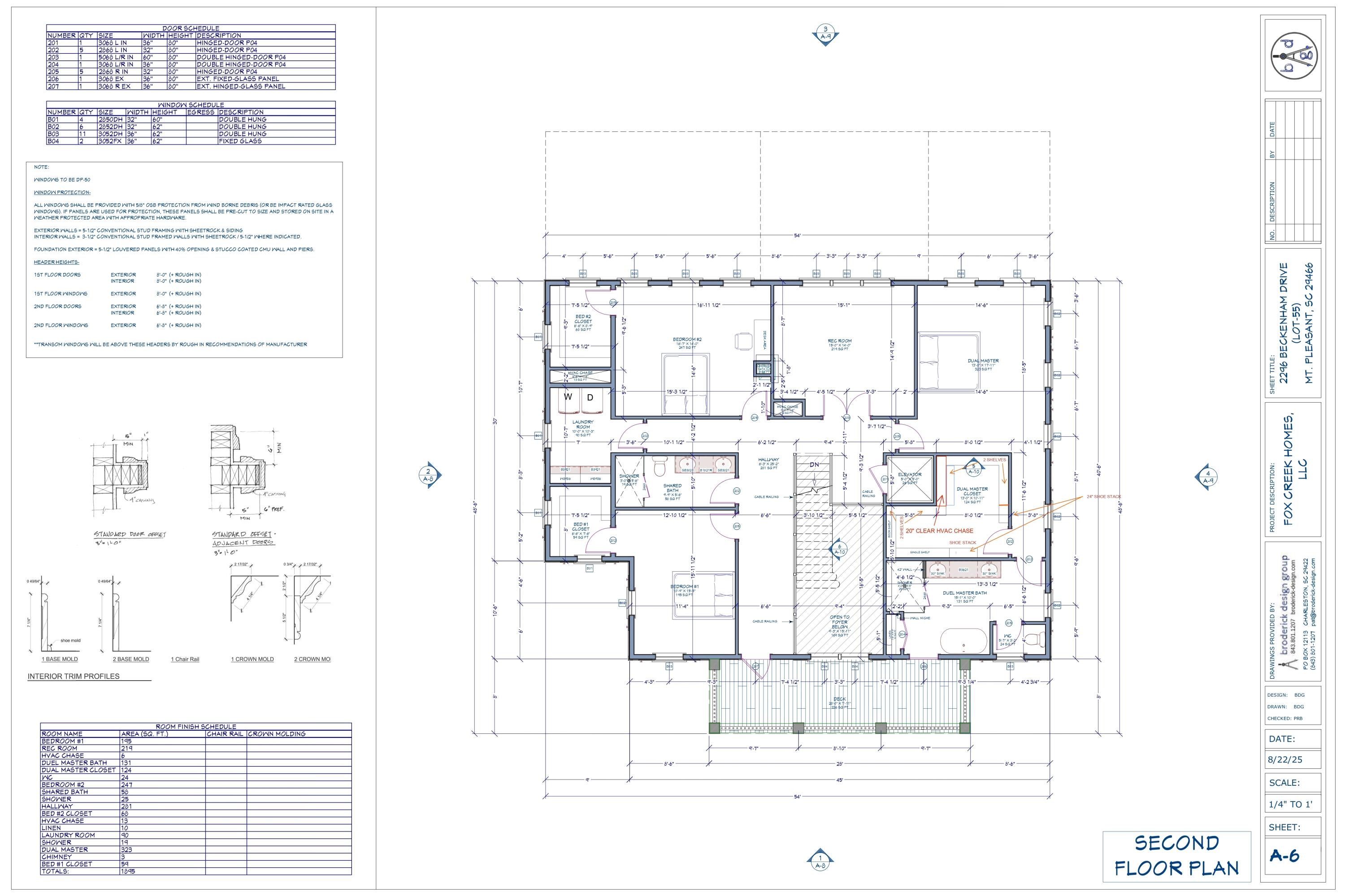 2296 Beckenham Drive Mount Pleasant, SC 29466 - Photo 31 of 44 ARCH PLANS - 55 MASONBOROUGH REV 7.0 - 1
