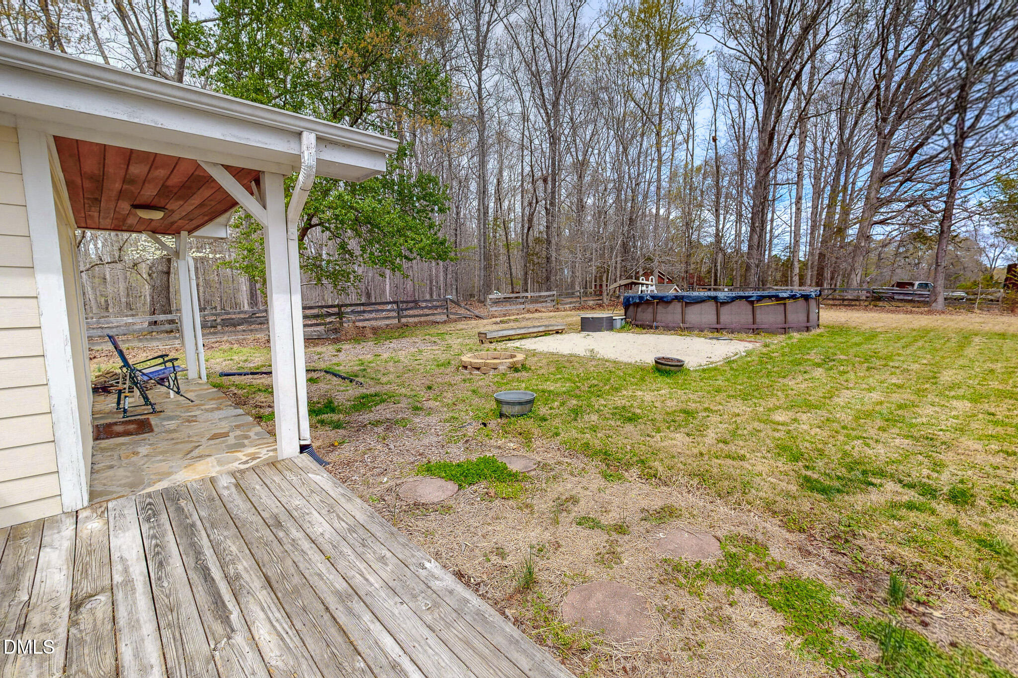 220 Bacon Road Rougemont, NC 27572 - Photo 11 of 42 a view of a house with backyard and sitting area