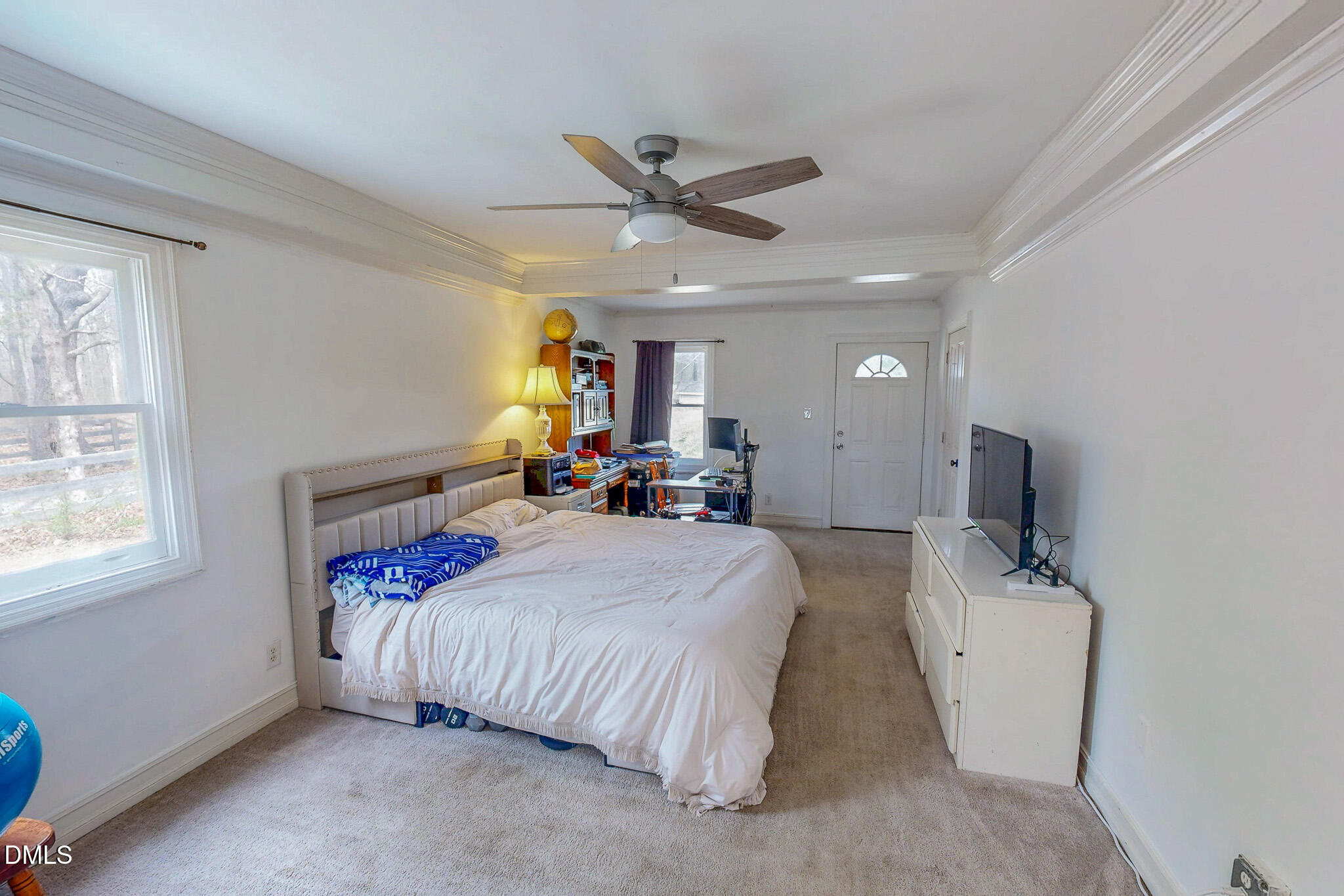 220 Bacon Road Rougemont, NC 27572 - Photo 22 of 42 a bed room with a bed mirror and a window