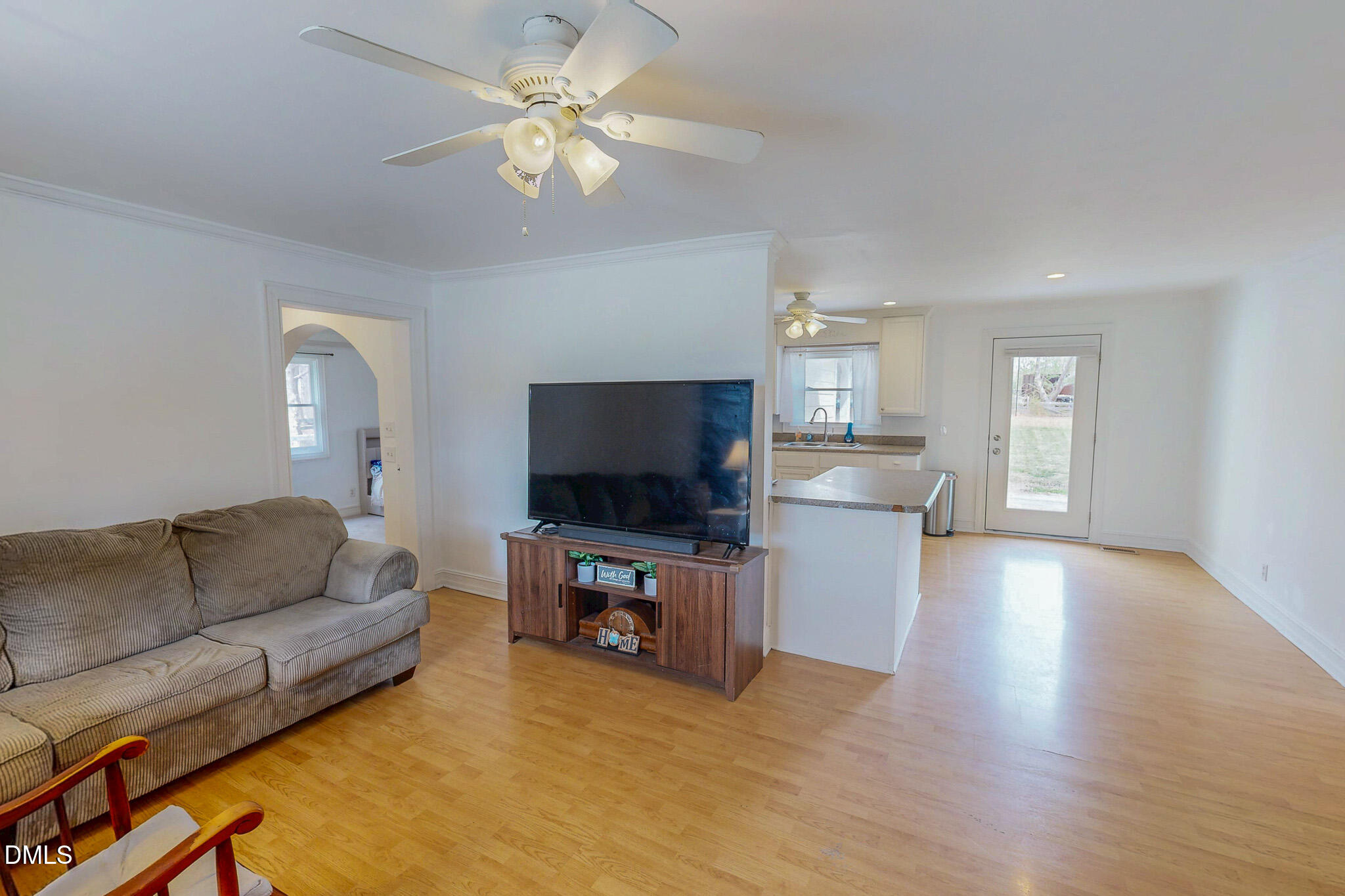 220 Bacon Road Rougemont, NC 27572 - Photo 33 of 42 a living room with furniture and a flat screen tv