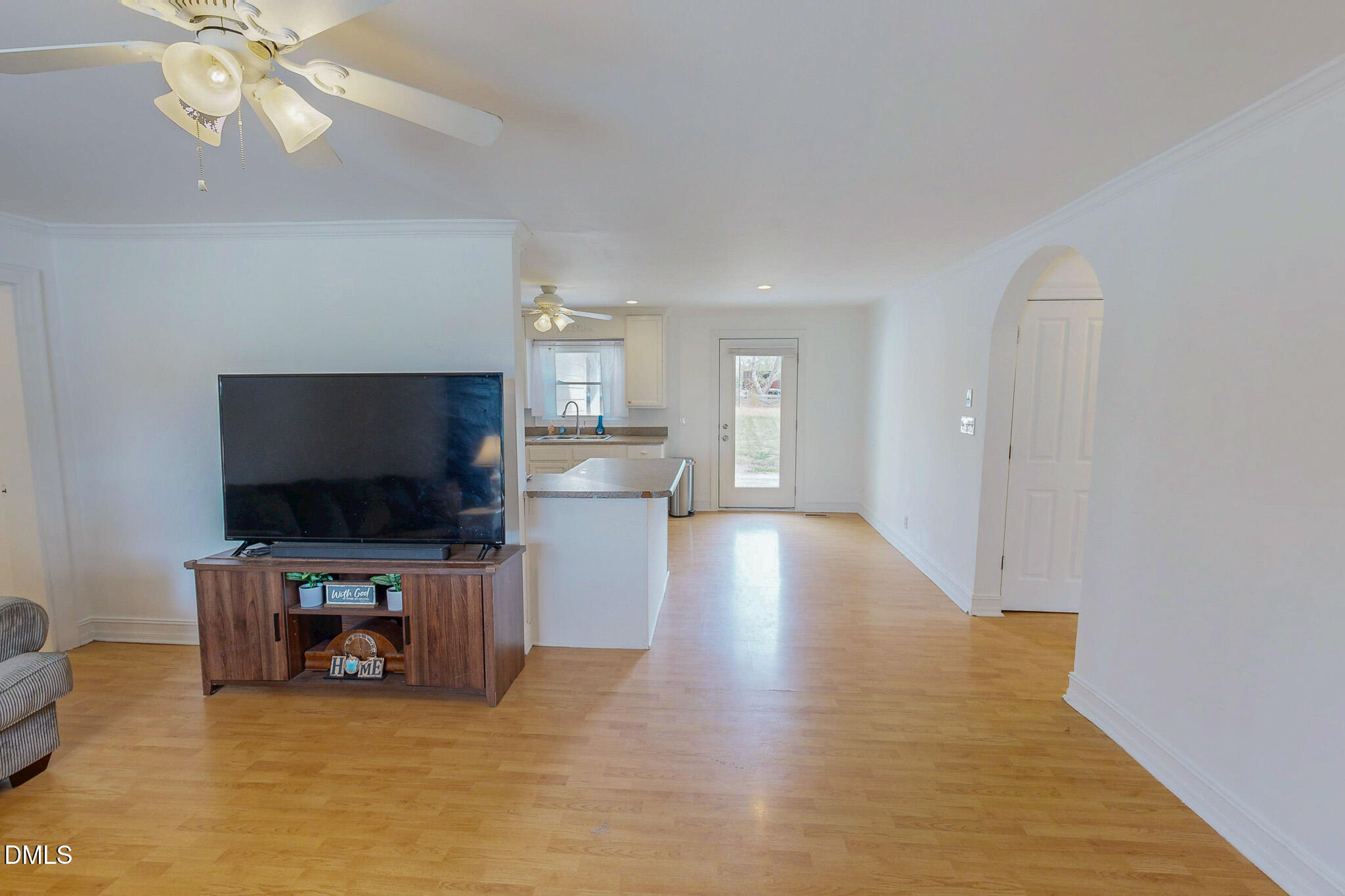 220 Bacon Road Rougemont, NC 27572 - Photo 6 of 42 a living room with furniture and a flat screen tv