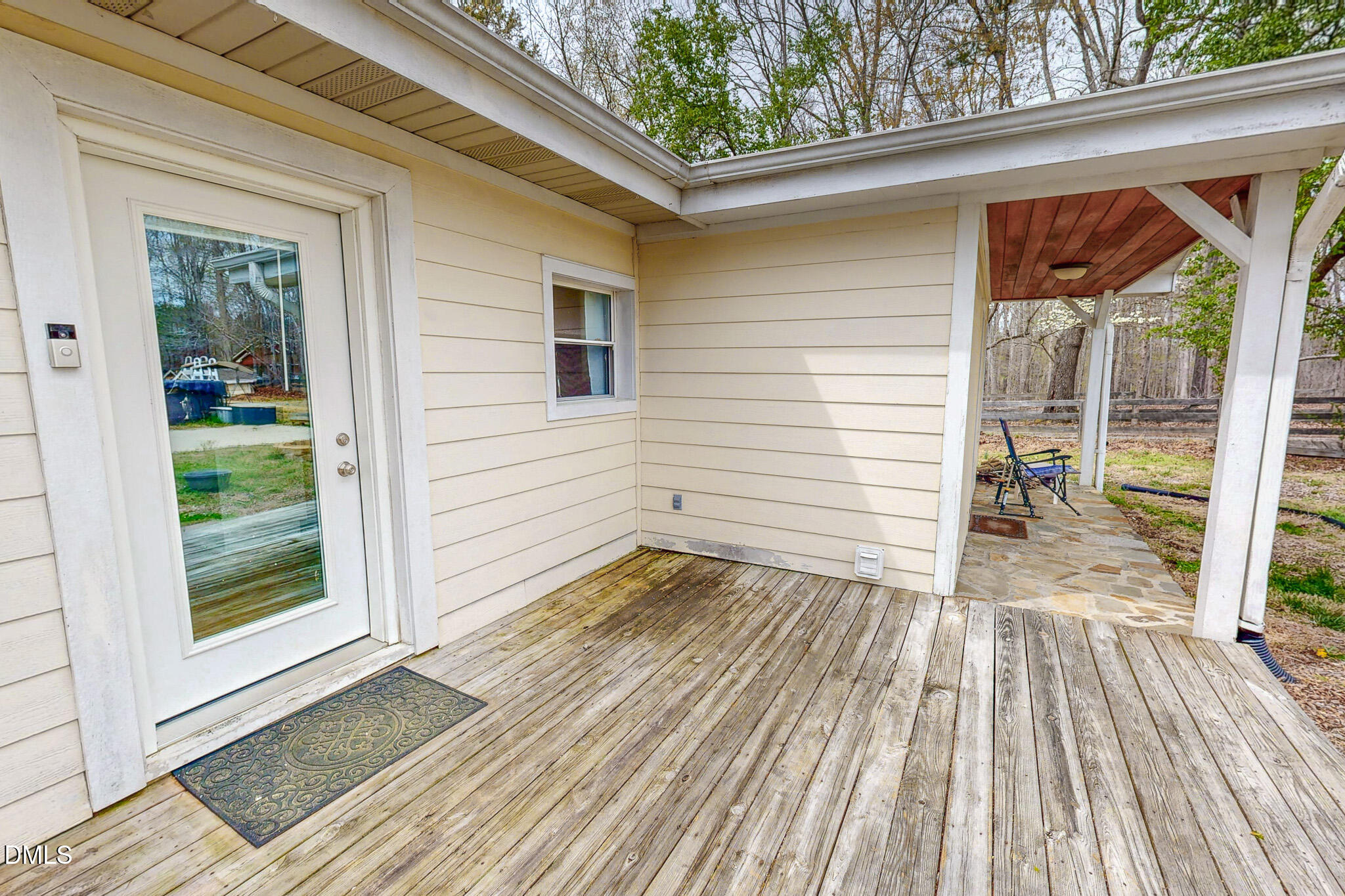 220 Bacon Road Rougemont, NC 27572 - Photo 10 of 42 a view of a backyard of a house