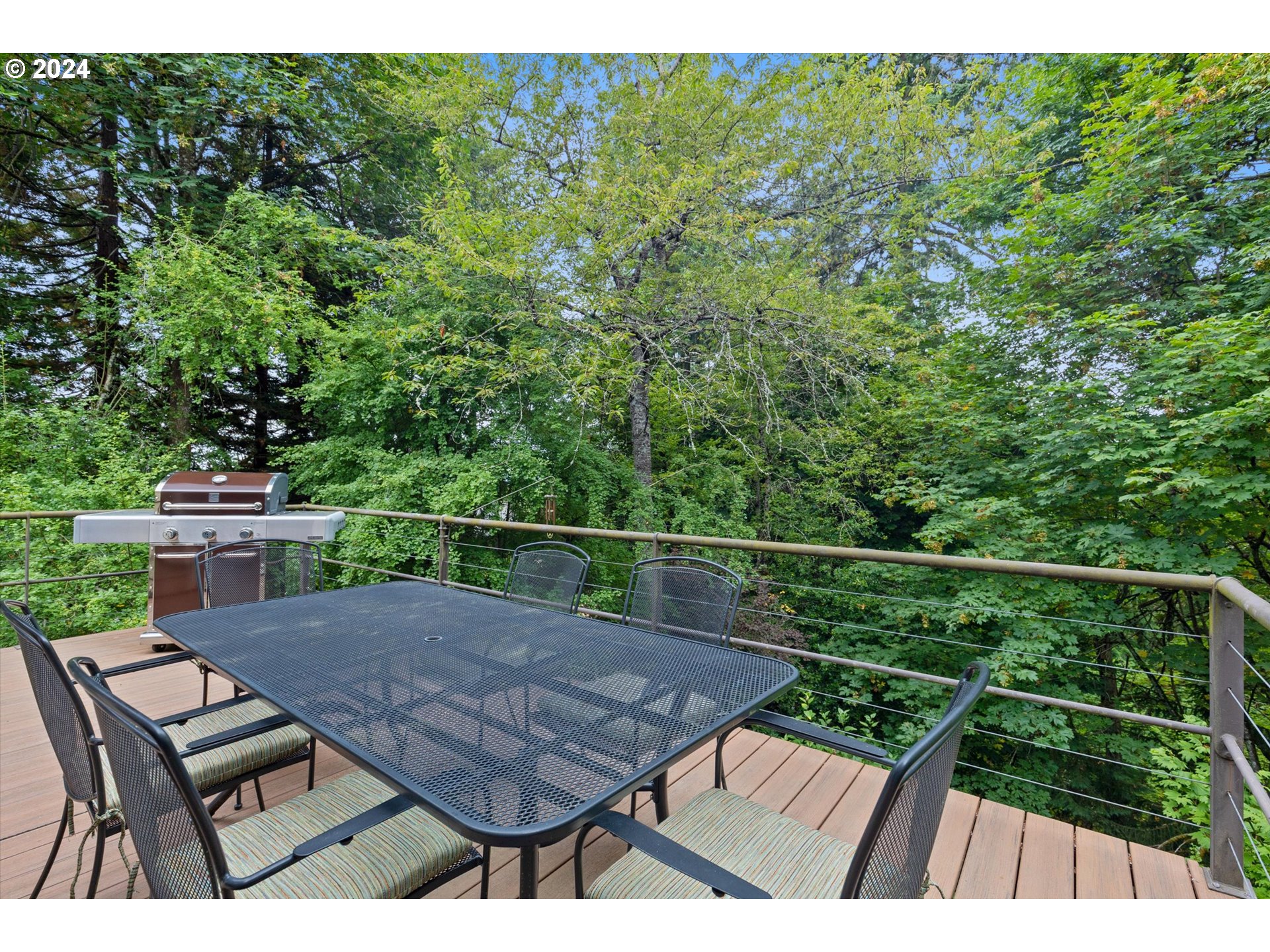 3427 Southwest Dosch Road Portland, OR 97239 - Photo 10 of 48 a view of deck with seating area and green space