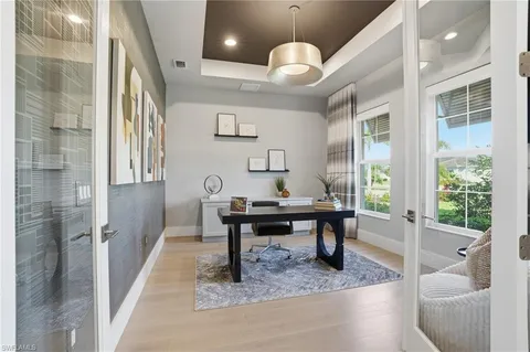 a view of a livingroom with furniture and window