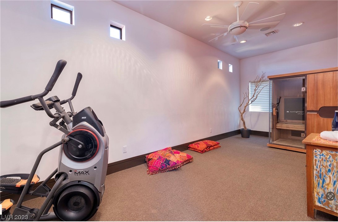 1465 MacDonald Ranch Drive Henderson, NV 89012 - Photo 46 of 63 Gym w/ Infrared Sauna