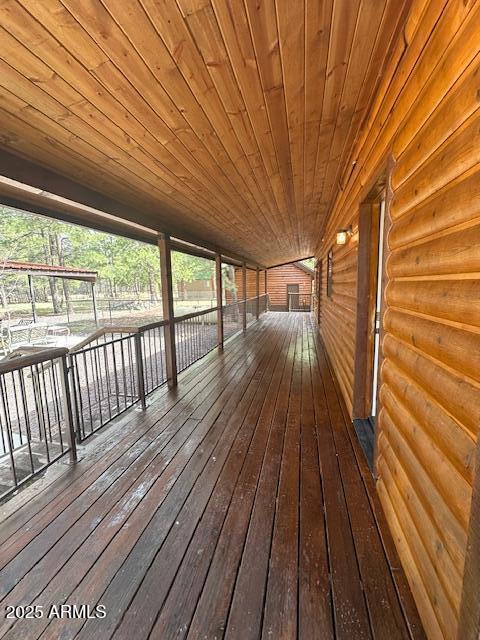 207 Blue Ridge Road Mormon Lake, AZ 86038 - Photo 39 of 66 Covered Back Patio